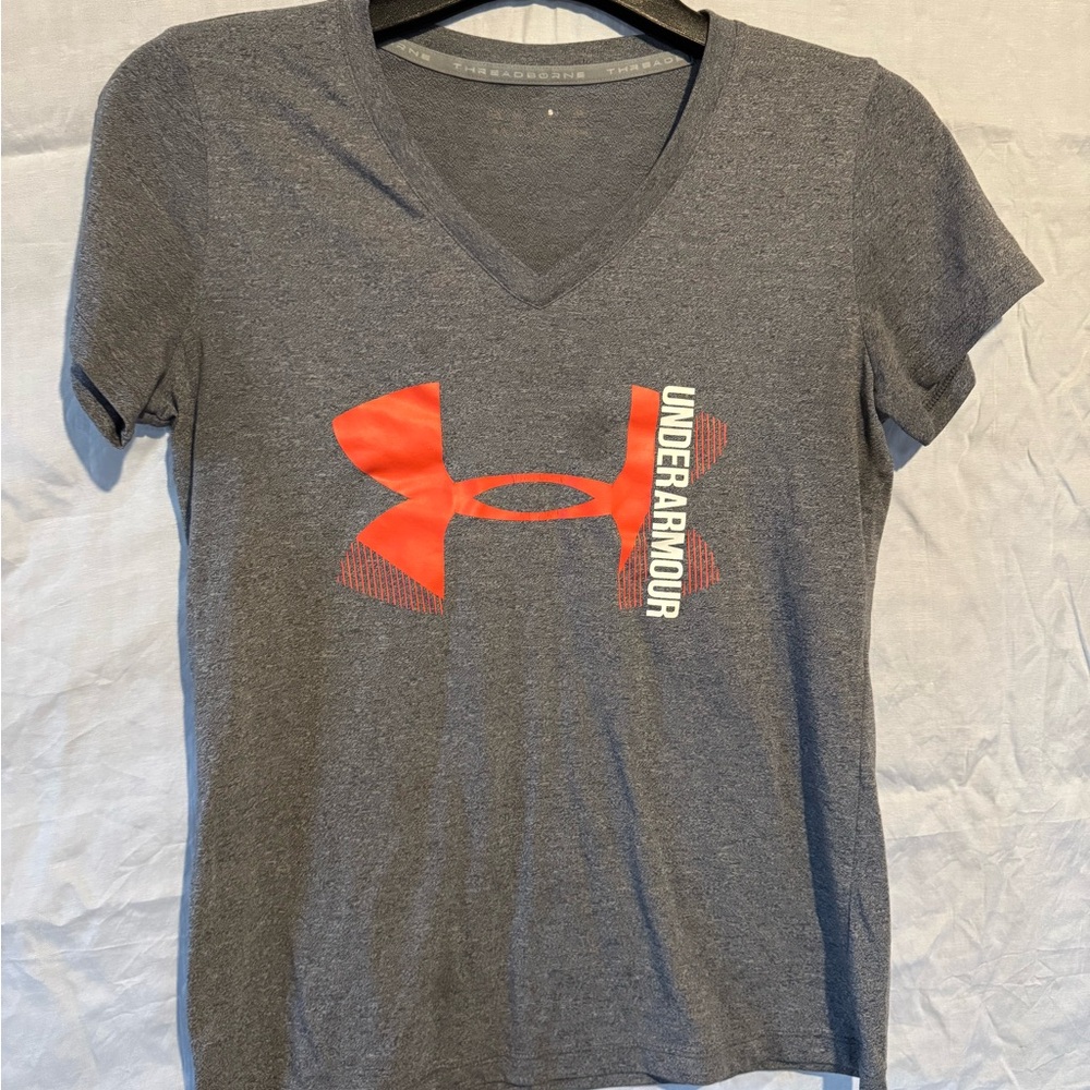 Under Armour Heathered Black Performance Tee